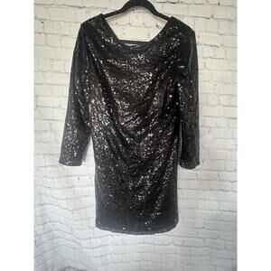 Ibtom Castle Plus’s Size Black Sequin Formal Dress Size 2XL